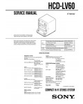Сервисная инструкция Sony HCD-LV60