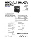 Сервисная инструкция Sony HCD-LX9AV, HCD-LX10AV, HCD-LX90AV