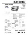 Сервисная инструкция Sony HCD-MD373 (DHC-MD373)