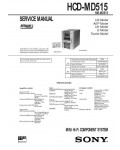 Сервисная инструкция Sony HCD-MD515 (DHC-MD515)