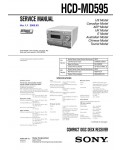Сервисная инструкция Sony HCD-MD595