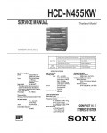 Сервисная инструкция Sony HCD-N455KV