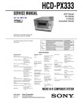 Сервисная инструкция Sony HCD-PX333 (CMT-PX333)