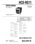 Сервисная инструкция Sony HCD-RG11 (MHC-RG11)