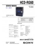 Сервисная инструкция Sony HCD-RG60 (MHC-RG60)