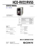 Сервисная инструкция Sony HCD-RV22, HCD-RV55