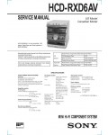 Сервисная инструкция Sony HCD-RXD6AV (MHC-RXD6AV)