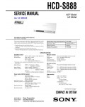 Сервисная инструкция Sony HCD-S888 (DAV-S888)