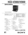 Сервисная инструкция Sony HCD-V3900, HCD-V5900 (схема)