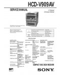 Сервисная инструкция Sony HCD-V909AV (MHC-V909AV)
