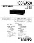 Сервисная инструкция Sony HCD-VA550