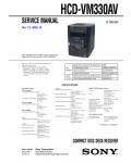 Сервисная инструкция Sony HCD-VM330AV (MHC-VM330AV)