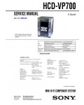 Сервисная инструкция Sony HCD-VP700 (MHC-VP700)