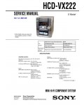 Сервисная инструкция Sony HCD-VX222 (MHC-VX222)