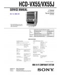 Сервисная инструкция Sony HCD-VX55, HCD-VX55J (MHC-VX55, MHC-VX55J)