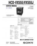 Сервисная инструкция Sony HCD-VX555, HCD-VX555J (MHC-VX555, MHC-VX555J)