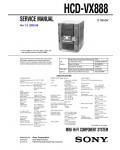Сервисная инструкция Sony HCD-VX888 (MHC-VX888)