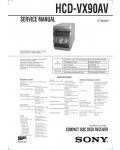Сервисная инструкция Sony HCD-VX90AV (MHC-VX90AV)