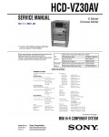 Сервисная инструкция Sony HCD-VZ30AV