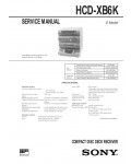 Сервисная инструкция Sony HCD-XB6K
