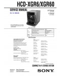 Сервисная инструкция Sony HCD-XGR6, HCD-XGR60 (LBT-XGR6, LBT-XGR60)