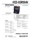 Сервисная инструкция Sony HCD-XGR99AV
