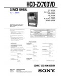Сервисная инструкция Sony HCD-ZX70DVD