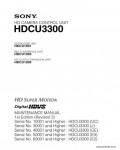 Сервисная инструкция SONY HDC3300, MM, 1st-edition, REV.3