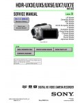 Сервисная инструкция Sony HDR-UX1E, Level 3