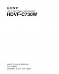 Сервисная инструкция Sony HDVF-C730W