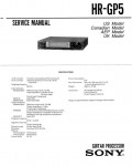 Сервисная инструкция Sony HR-GP5