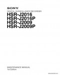 Сервисная инструкция SONY HSR-J2016, MM