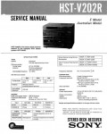 Сервисная инструкция Sony HST-V202R