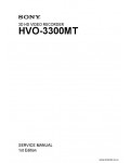 Сервисная инструкция SONY HVO-3300MT