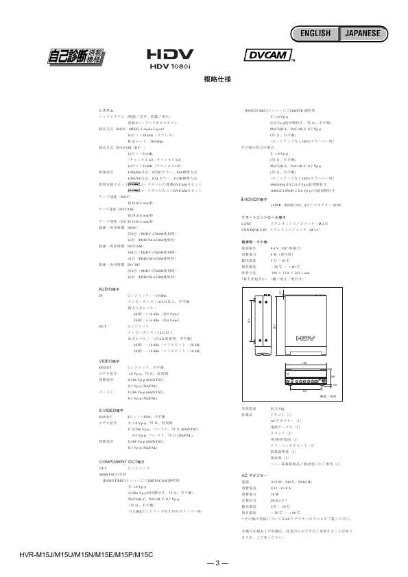 Сервисная инструкция Sony HVR-M15E, HVR-M15P, HVR-M15U