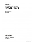 Сервисная инструкция SONY HXCU-FB70