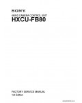 Сервисная инструкция SONY HXCU-FB80, FSM