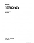 Сервисная инструкция SONY HXCU-TX70