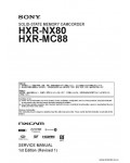Сервисная инструкция SONY HXR-MC88, NX80, 1st-edition, REV.1