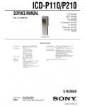 Сервисная инструкция SONY ICD-P110, P210