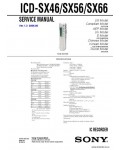 Сервисная инструкция SONY ICD-SX46, SX56, SX66