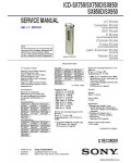 Сервисная инструкция SONY ICD-SX750, SX750D, SX850, SX850D, SX950 V1.1