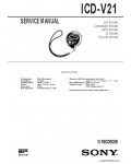 Сервисная инструкция SONY ICD-V21