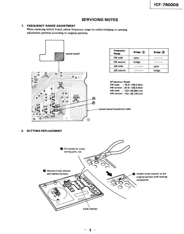 Сервисная инструкция Sony ICF-7600DS