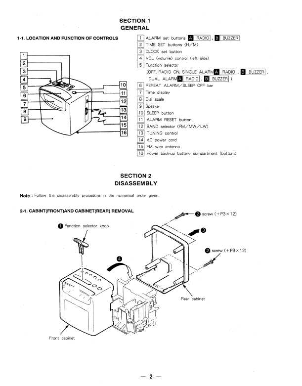 Сервисная инструкция Sony ICF-C102L