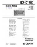 Сервисная инструкция Sony ICF-C1200