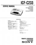 Сервисная инструкция Sony ICF-C233