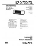 Сервисная инструкция Sony ICF-C470, ICF-C470L