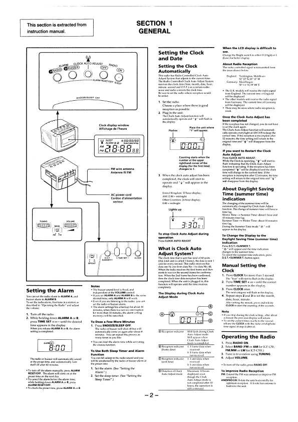 Сервисная инструкция Sony ICF-C50