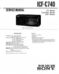 Сервисная инструкция Sony ICF-C740